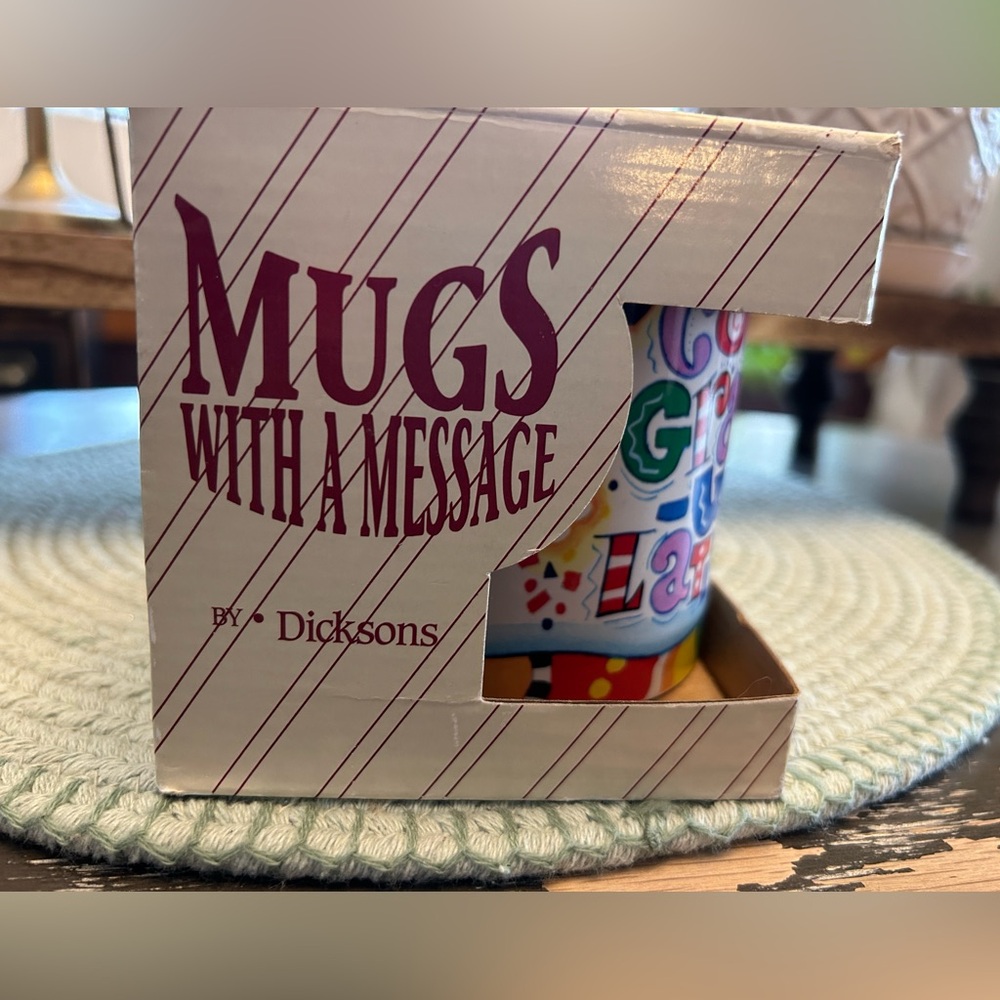 Dicksons "Mugs with a Message" graduation mug.  "CongraDulations"